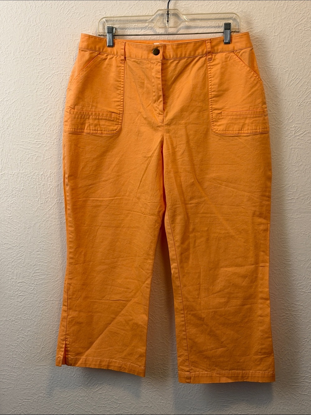 🍊🍊🍊BOGOHO🍊🍊🍊Women’s Orange Straight-Leg Crop Pants-14